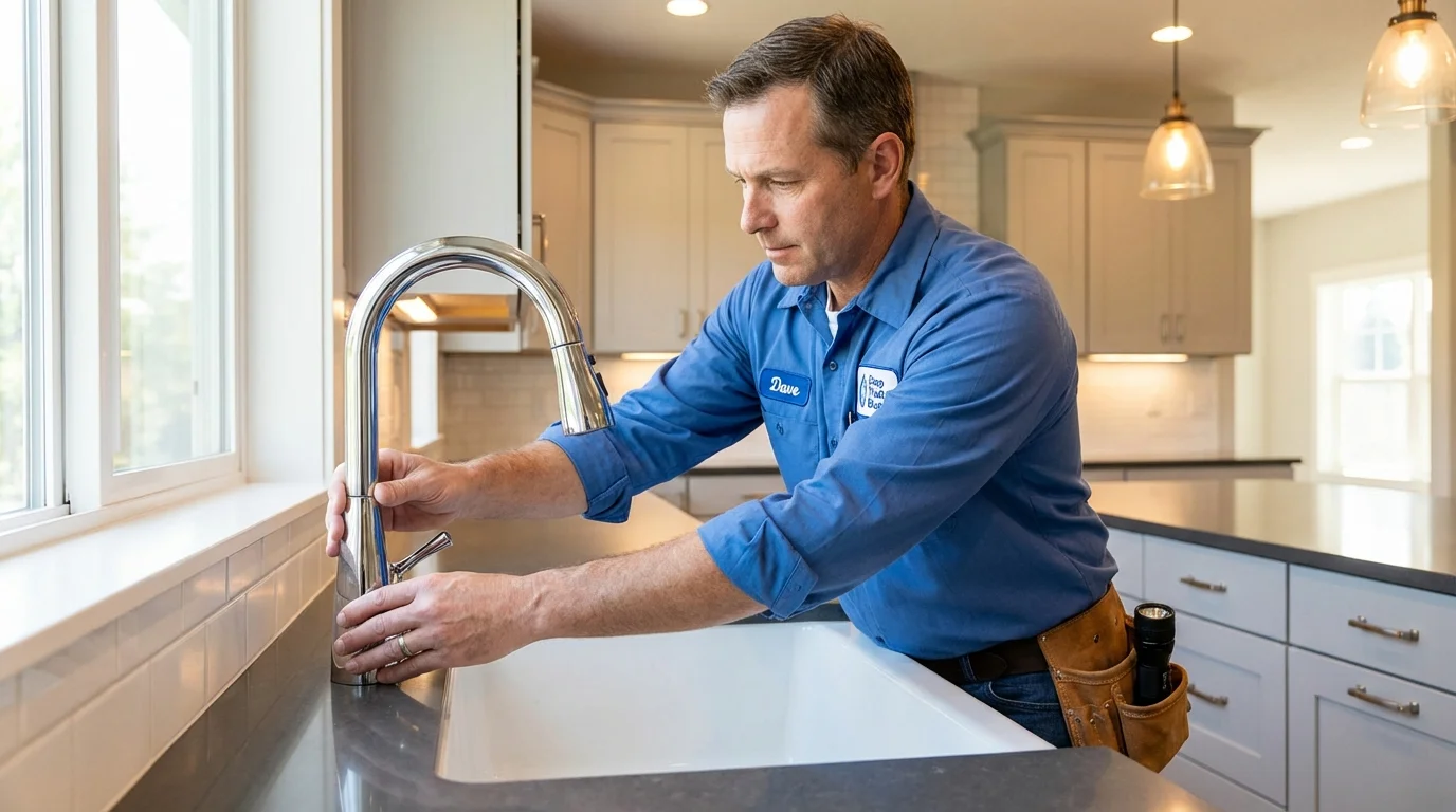 Kitchen faucet installation by Johns Plumbing LLC in Palmer Lake