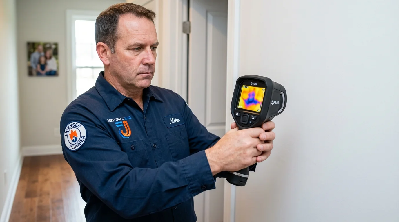 Thermal imaging leak detection by Johns Plumbing LLC in Palmer Lake